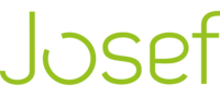 Das Wort "Josef" in hellgrüner, moderner serifenloser Schrift.
